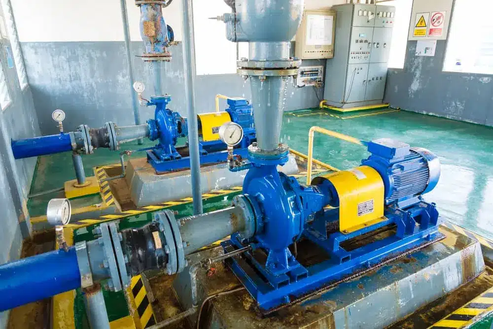 Pump motor in Water Treatment Plant Seals are an essential component of pumps.