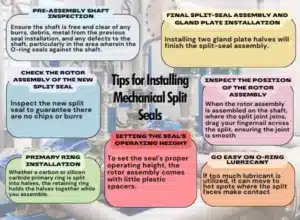 There are certain tips to follow to make installing seals much easier